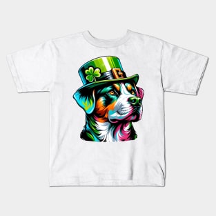 Segugio Italiano Enjoys Saint Patrick's Day Fun Kids T-Shirt